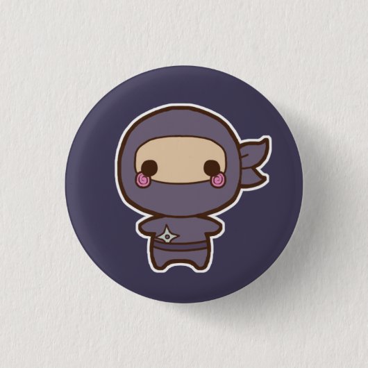 Badge Rond 2,50 Cm Bouton de Ninja (Devant)