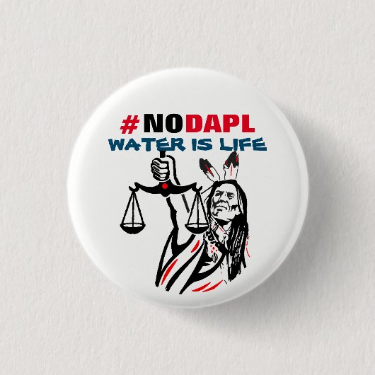 Badge Rond 2,50 Cm BOUTON de #NODAPL (Devant)