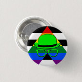 Badge Rond 2,50 Cm Bouton de nuit Dork droit Ally (Devant & derrière)