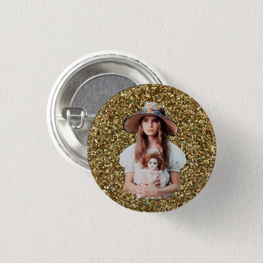 Badge Rond 2,50 Cm Bouton de nymphette de Brooke Shields (Devant & derrière)
