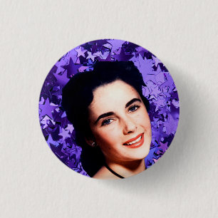Badge Rond 2,50 Cm Bouton de nymphette d'Elizabeth Taylor