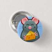 Badge Rond 2,50 Cm Bouton de PackRat petit (Devant & derrière)