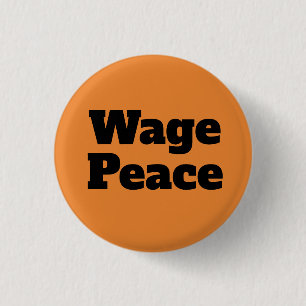 Badge Rond 2,50 Cm Bouton de paix de salaire
