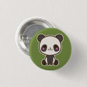 Badge Rond 2,50 Cm Bouton de panda (Devant & derrière)