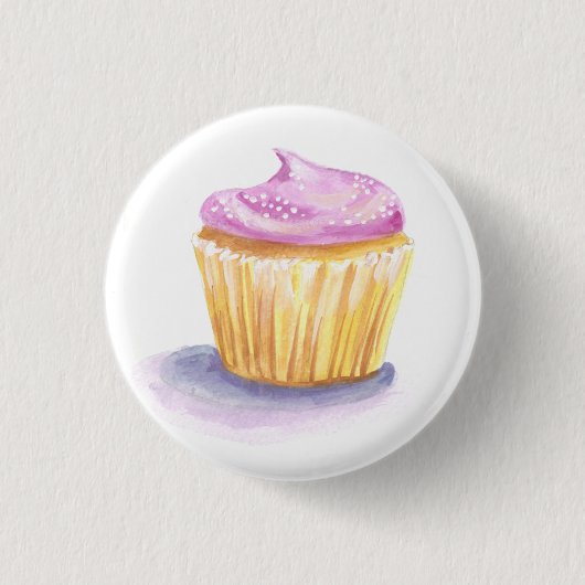 Badge Rond 2,50 Cm Bouton de petit gâteau (Devant)