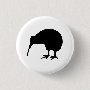 Badge Rond 2,50 Cm Bouton de pictogramme de "kiwi"