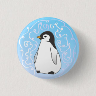 Badge Rond 2,50 Cm Bouton de pingouin