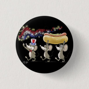 Badge Rond 2,50 Cm Bouton de pique-nique 4 juillet nuit de Mic, Mac E