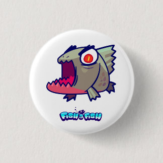 Badge Rond 2,50 Cm Bouton de piranha