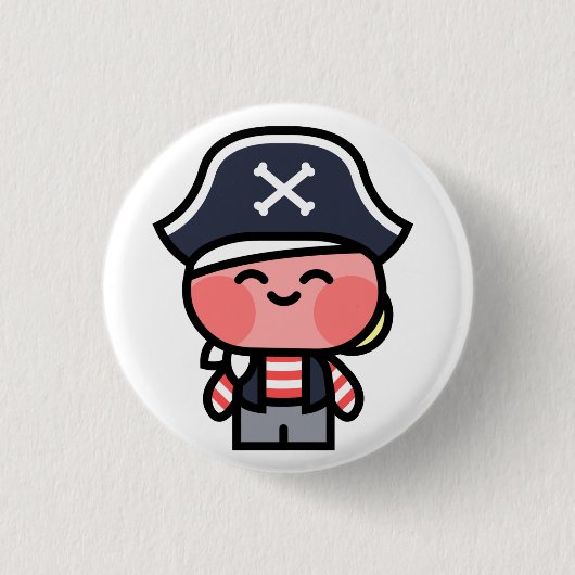 Badge Rond 2,50 Cm Bouton de pirate de Pookah (Devant)