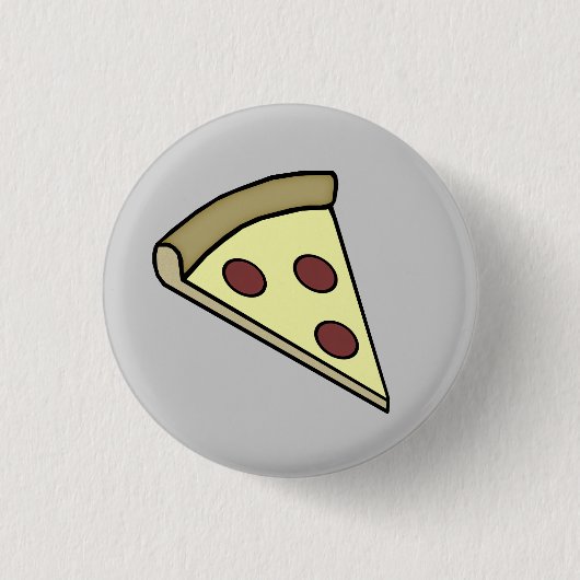 Badge Rond 2,50 Cm Bouton de pizza (Devant)