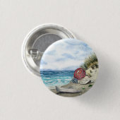 Badge Rond 2,50 Cm Bouton de plage (Devant & derrière)