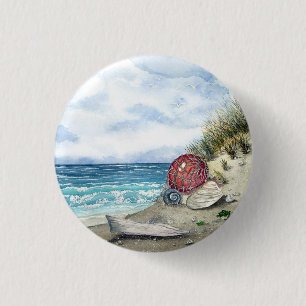 Badge Rond 2,50 Cm Bouton de plage