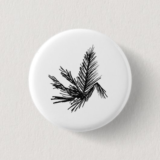 Badge Rond 2,50 Cm Bouton de plante (Devant)
