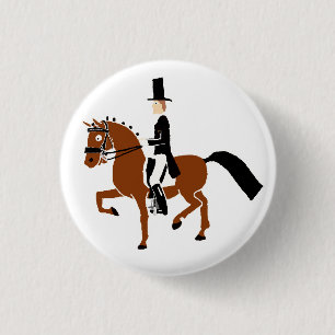 Badge Rond 2,50 Cm Bouton de poney de dressage !