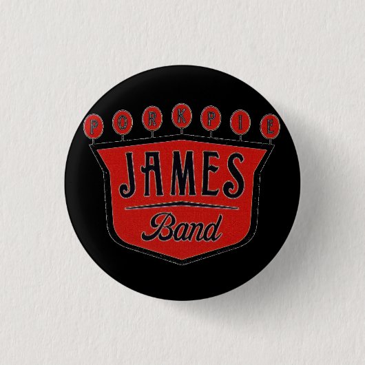 Badge Rond 2,50 Cm Bouton de Porkpie James (Devant)