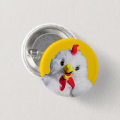 Badge Rond 2,50 Cm Bouton de poulet (Devant & derrière)