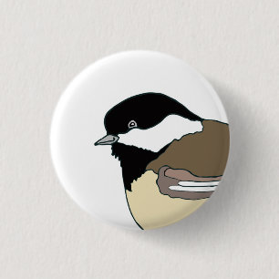 Badge Rond 2,50 Cm Bouton de poussette pour les amateurs d'oiseaux