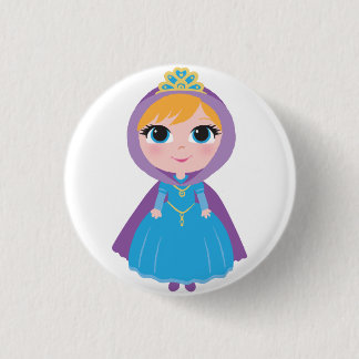 Badge Rond 2,50 Cm Bouton de princesse Dakota