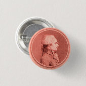 Badge Rond 2,50 Cm Bouton de profil Robespierre (Devant & derrière)