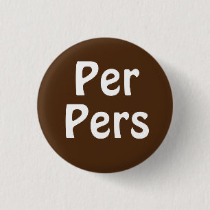 Badge Rond 2,50 Cm Bouton de pronoms Per Pers