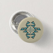 Badge Rond 2,50 Cm Bouton de prospérité (Devant & derrière)