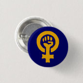 Badge Rond 2,50 Cm Bouton de puissance de femme (Devant & derrière)