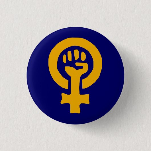 Badge Rond 2,50 Cm Bouton de puissance de femme (Devant)