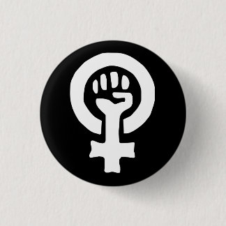 Badge Rond 2,50 Cm Bouton de puissance de femme