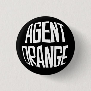 Badge Rond 2,50 Cm Bouton de punk de logo d'Agent Orange "Fisheye"