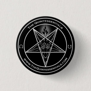 Badge Rond 2,50 Cm Bouton de Quintessentials le "Baphomet"
