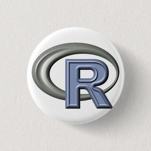 Badge Rond 2,50 Cm Bouton de R (Devant)