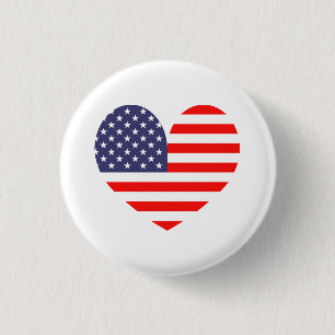 Badge Rond 2,50 Cm Bouton de rappel du drapeau patriotique américain