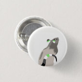 Badge Rond 2,50 Cm Bouton de rat d'Agender (Devant & derrière)