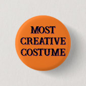 Badge Rond 2,50 Cm Bouton de récompense "Costume le plus créatif" (Devant)