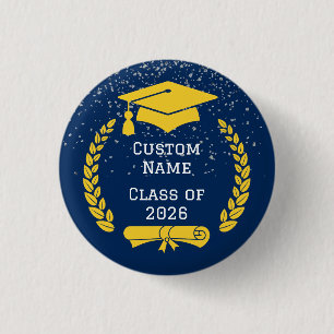 Badge Rond 2,50 Cm Bouton de remise des diplômes de la promotion 2026