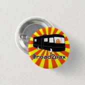 Badge Rond 2,50 Cm Bouton de Road2PAX voyant (Devant & derrière)