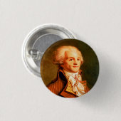 Badge Rond 2,50 Cm Bouton de Robespierre (Devant & derrière)