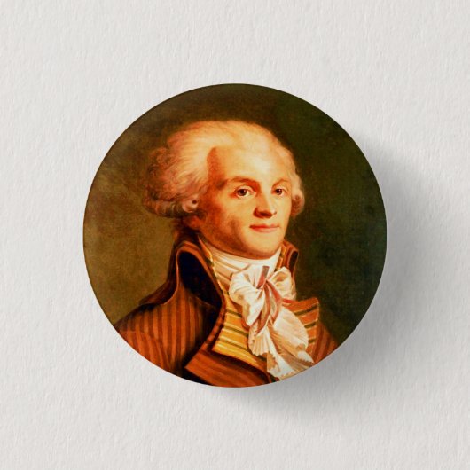 Badge Rond 2,50 Cm Bouton de Robespierre (Devant)