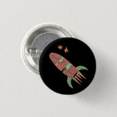 Badge Rond 2,50 Cm Bouton de Rocket de tir (Devant & derrière)
