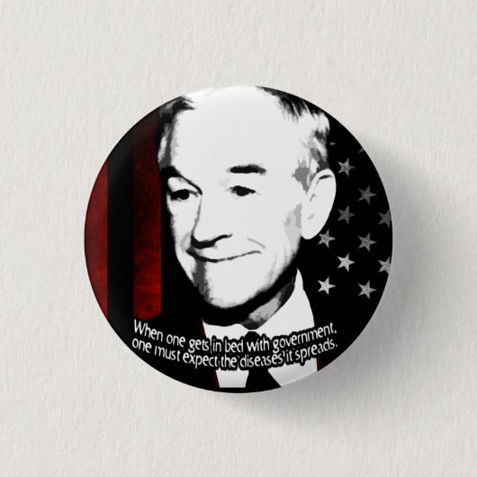 Badge Rond 2,50 Cm Bouton de Ron Paul (Devant)