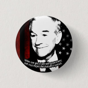 Badge Rond 2,50 Cm Bouton de Ron Paul