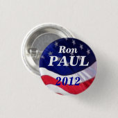 Badge Rond 2,50 Cm Bouton de Ron Paul 2012 (Devant & derrière)