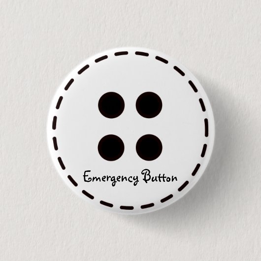 Badge Rond 2,50 Cm Bouton de secours (Devant)