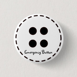 Badge Rond 2,50 Cm Bouton de secours