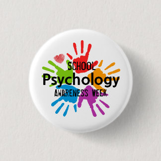 Badge Rond 2,50 Cm Bouton de semaine de conscience de psychologie