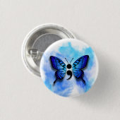 Badge Rond 2,50 Cm Bouton de semicolon de papillon (Devant & derrière)