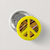 Badge Rond 2,50 Cm Bouton de signe de paix (Devant & derrière)