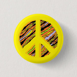 Badge Rond 2,50 Cm Bouton de signe de paix