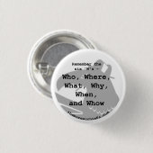 Badge Rond 2,50 Cm Bouton de six W 1,25 le" (Devant & derrière)